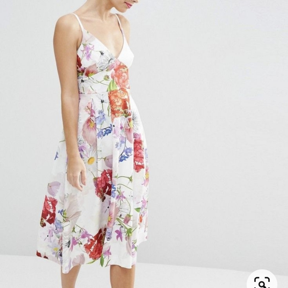 ASOS Floral Midi Dress